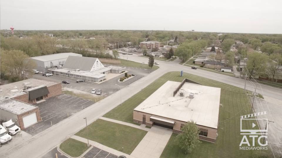 aerial vide of NLC campus in Dolton, IL
